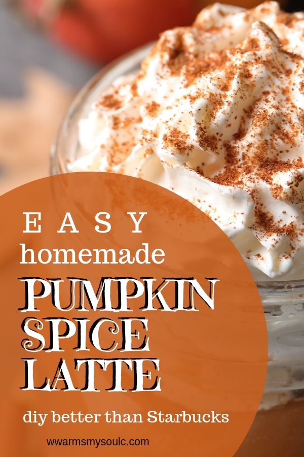 Easy homemade pumpkin spice latte that's better than Starbucks
