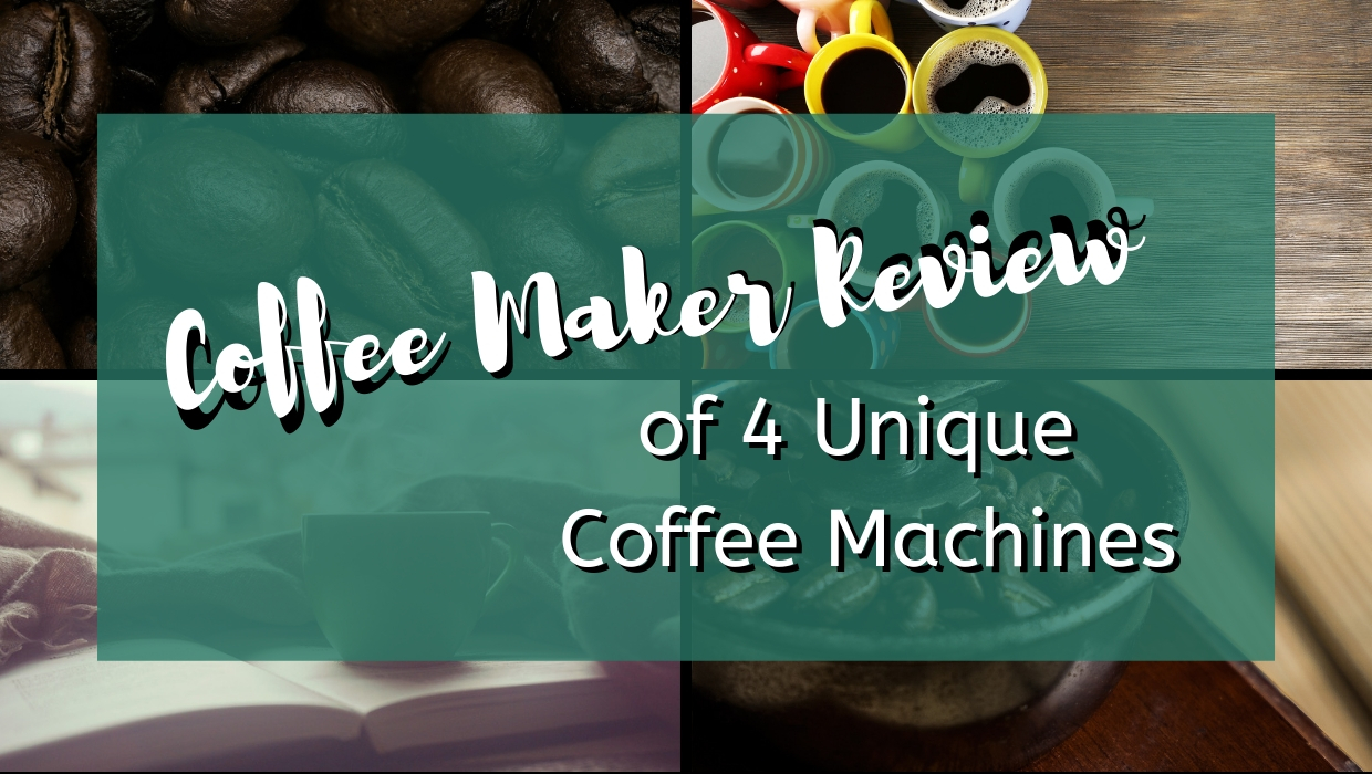 Coffee Maker Review to help you chose which coffee maker is best for your coffee needs. Make a delicious cup of coffee with these four coffee makers that all have different and unique features.