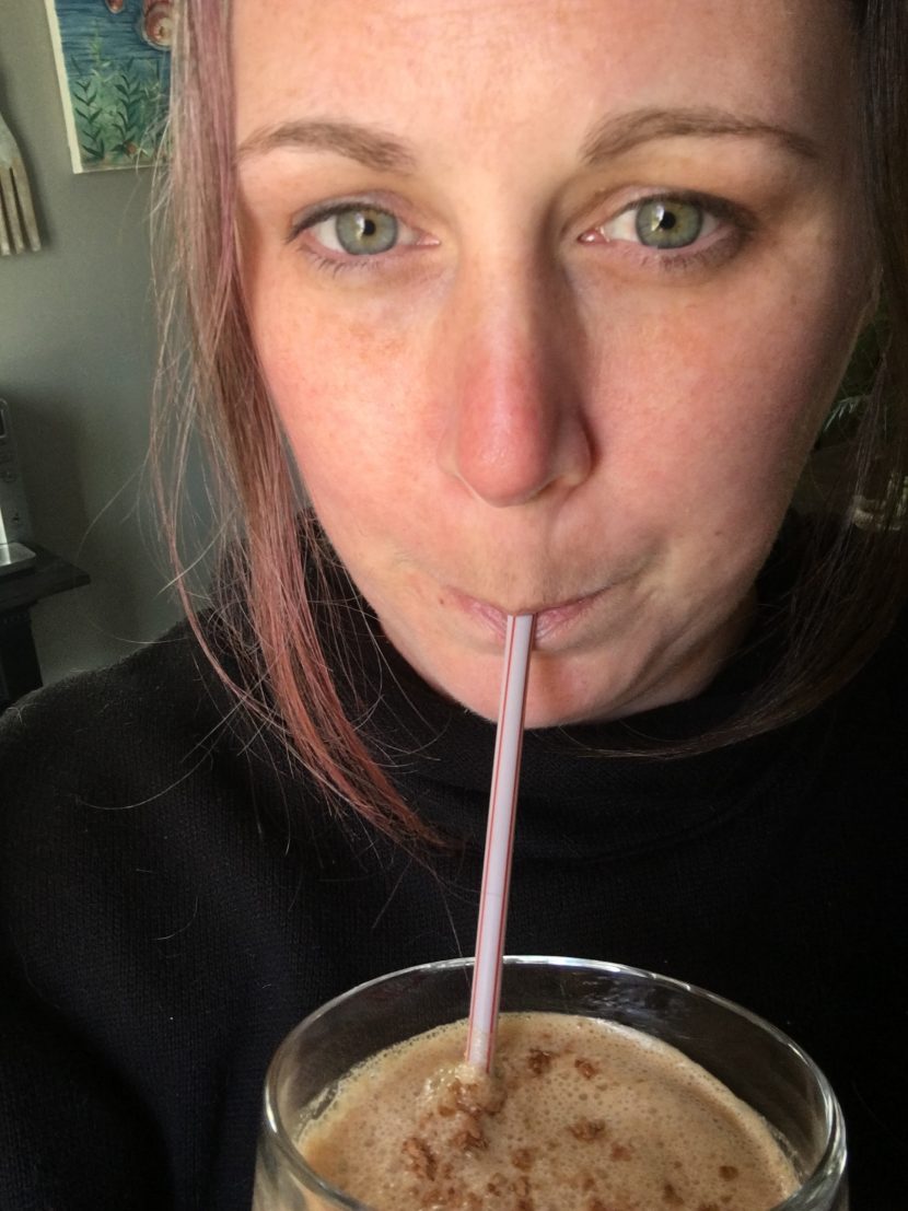 Simple Keto Peanut Butter Coffee Protein Smoothie (With Optional